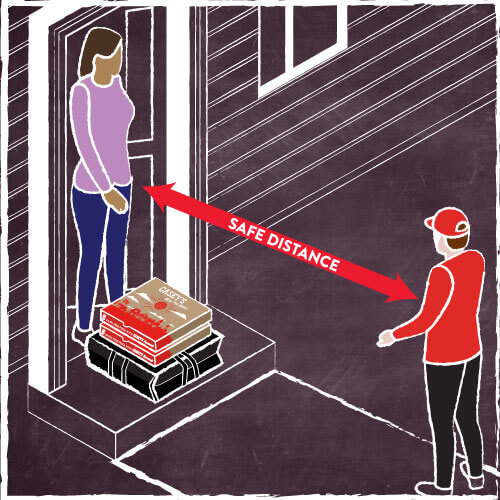 No-Contact Pizza Delivery