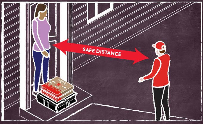 No-Contact Pizza Delivery